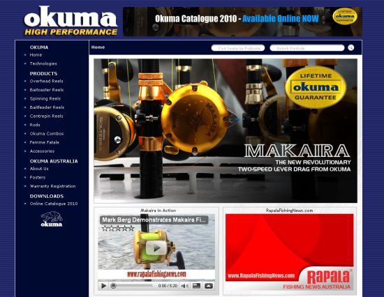 Okuma’s revamped website